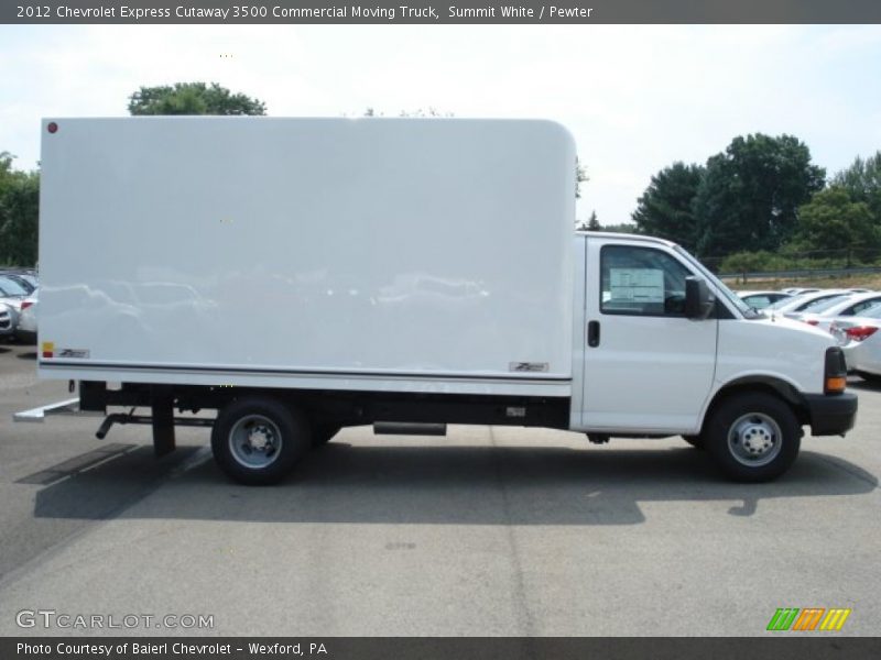 Summit White / Pewter 2012 Chevrolet Express Cutaway 3500 Commercial Moving Truck