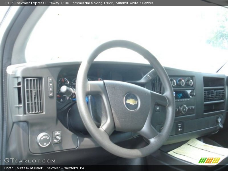 Summit White / Pewter 2012 Chevrolet Express Cutaway 3500 Commercial Moving Truck