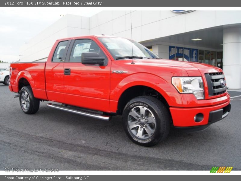 Race Red / Steel Gray 2012 Ford F150 STX SuperCab