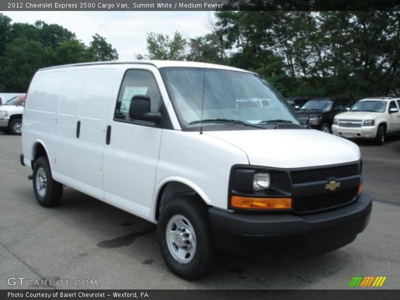 Summit White / Medium Pewter 2012 Chevrolet Express 3500 Cargo Van