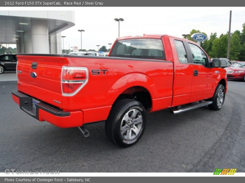 Race Red / Steel Gray 2012 Ford F150 STX SuperCab