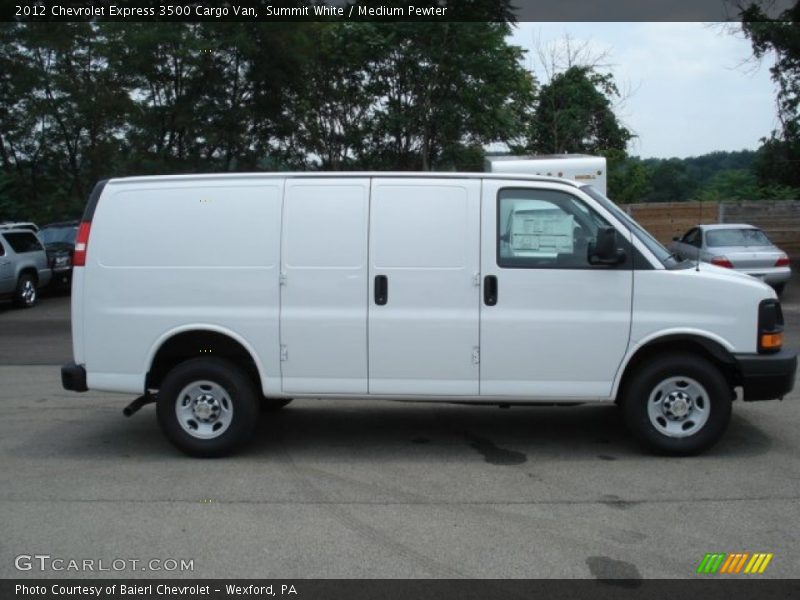 Summit White / Medium Pewter 2012 Chevrolet Express 3500 Cargo Van