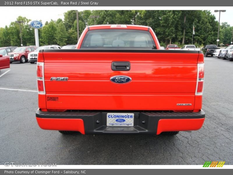 Race Red / Steel Gray 2012 Ford F150 STX SuperCab