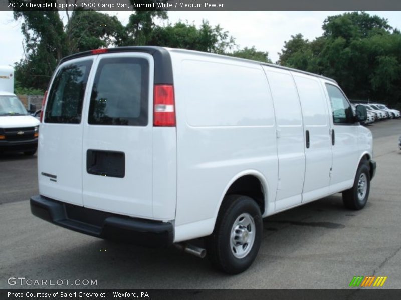 Summit White / Medium Pewter 2012 Chevrolet Express 3500 Cargo Van