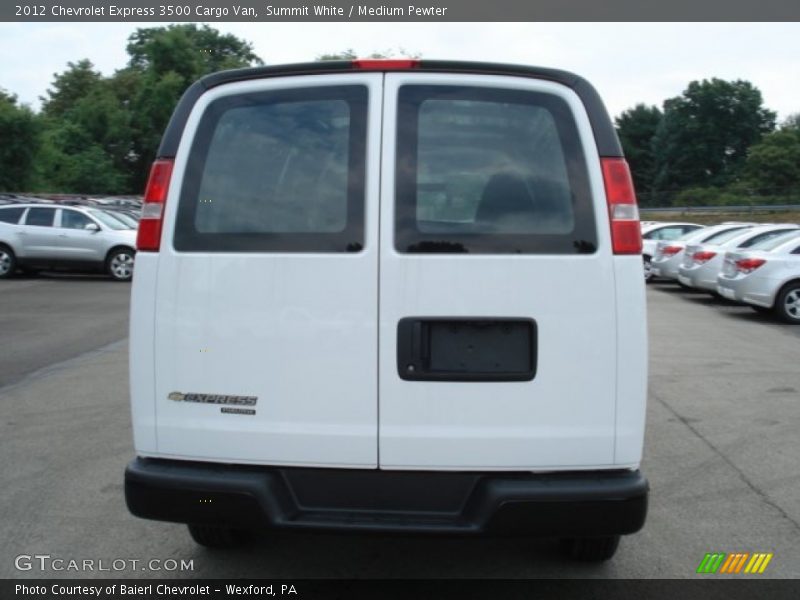 Summit White / Medium Pewter 2012 Chevrolet Express 3500 Cargo Van