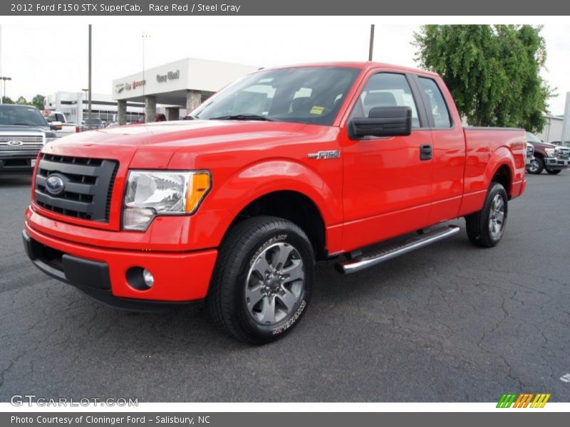 Race Red / Steel Gray 2012 Ford F150 STX SuperCab