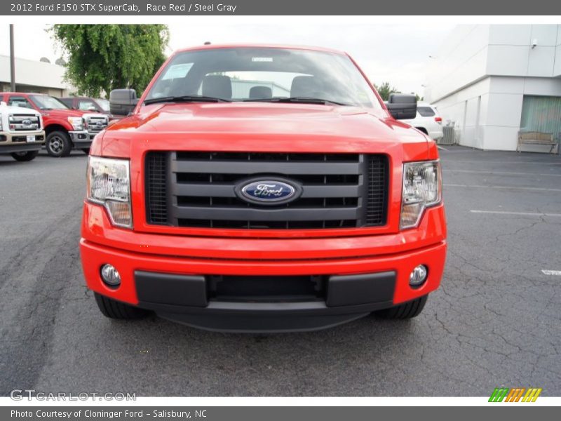 Race Red / Steel Gray 2012 Ford F150 STX SuperCab