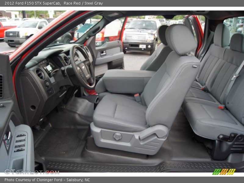 Race Red / Steel Gray 2012 Ford F150 STX SuperCab