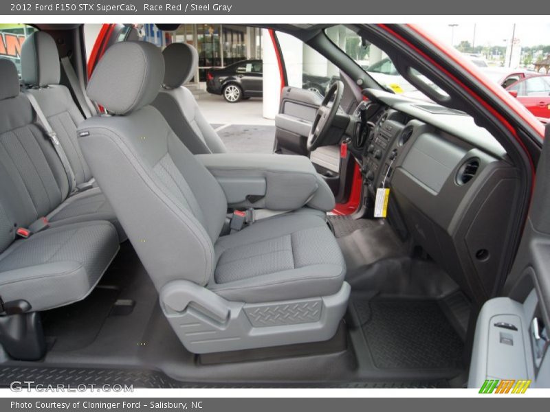 Race Red / Steel Gray 2012 Ford F150 STX SuperCab