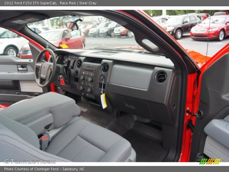 Race Red / Steel Gray 2012 Ford F150 STX SuperCab
