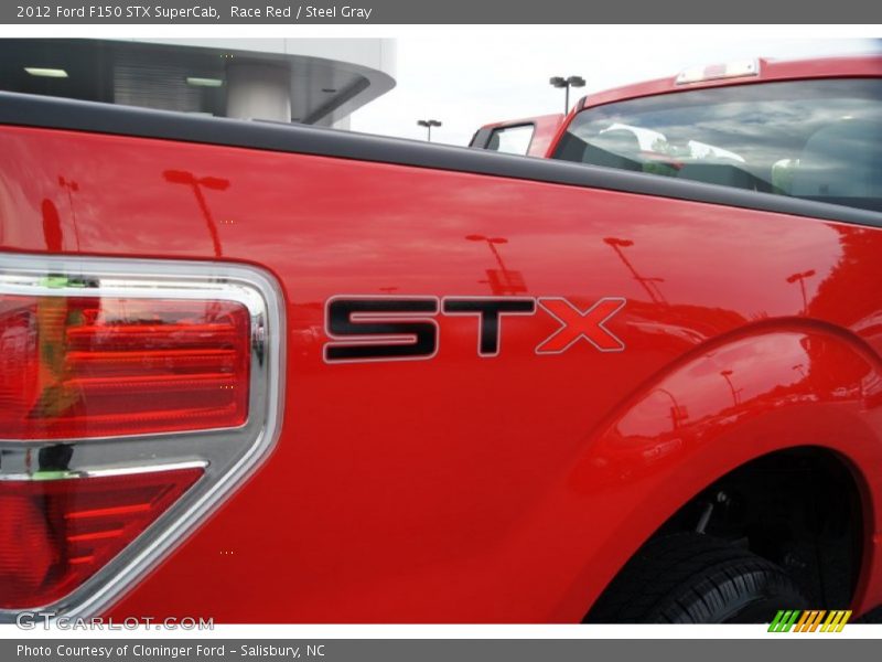Race Red / Steel Gray 2012 Ford F150 STX SuperCab