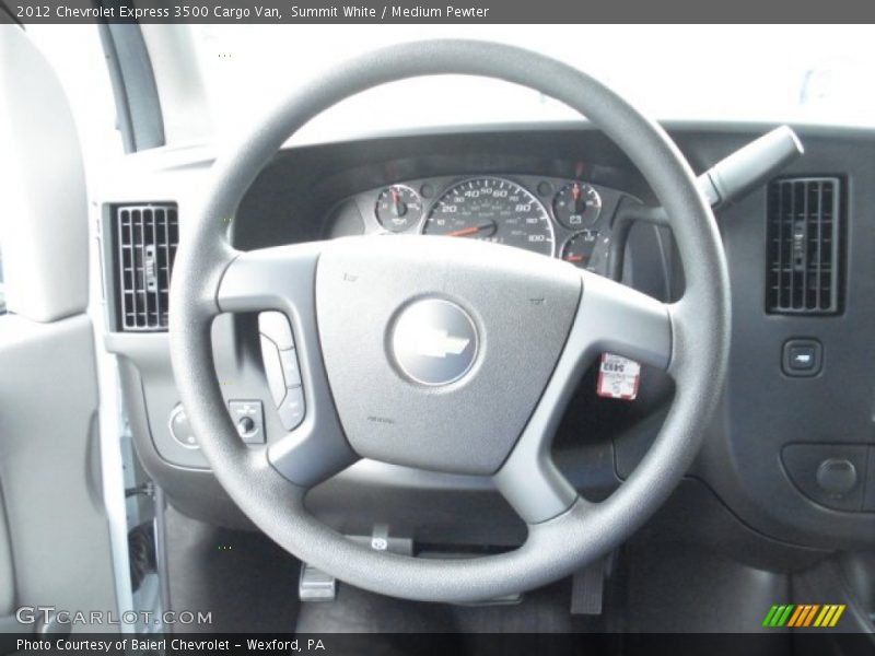 Summit White / Medium Pewter 2012 Chevrolet Express 3500 Cargo Van