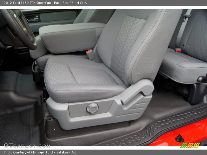 Race Red / Steel Gray 2012 Ford F150 STX SuperCab