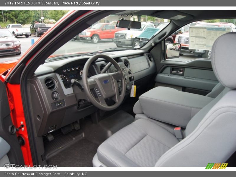 Race Red / Steel Gray 2012 Ford F150 STX SuperCab