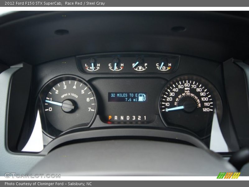 Race Red / Steel Gray 2012 Ford F150 STX SuperCab