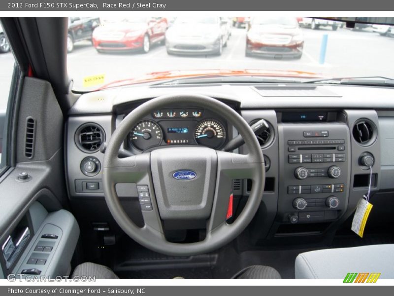 Race Red / Steel Gray 2012 Ford F150 STX SuperCab