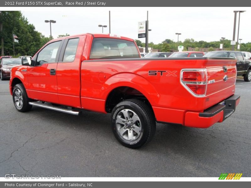 Race Red / Steel Gray 2012 Ford F150 STX SuperCab
