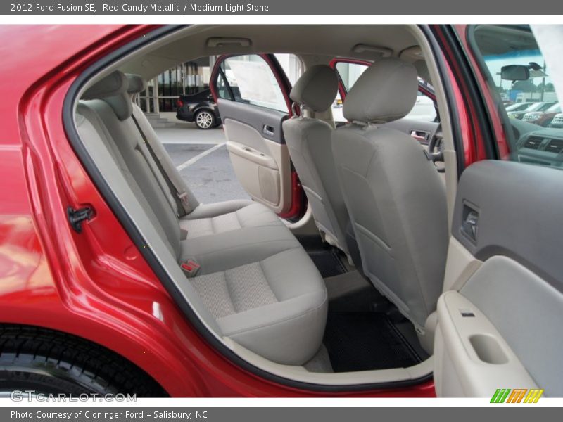 Red Candy Metallic / Medium Light Stone 2012 Ford Fusion SE