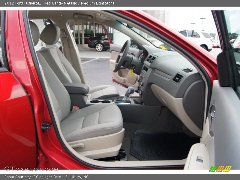 Red Candy Metallic / Medium Light Stone 2012 Ford Fusion SE