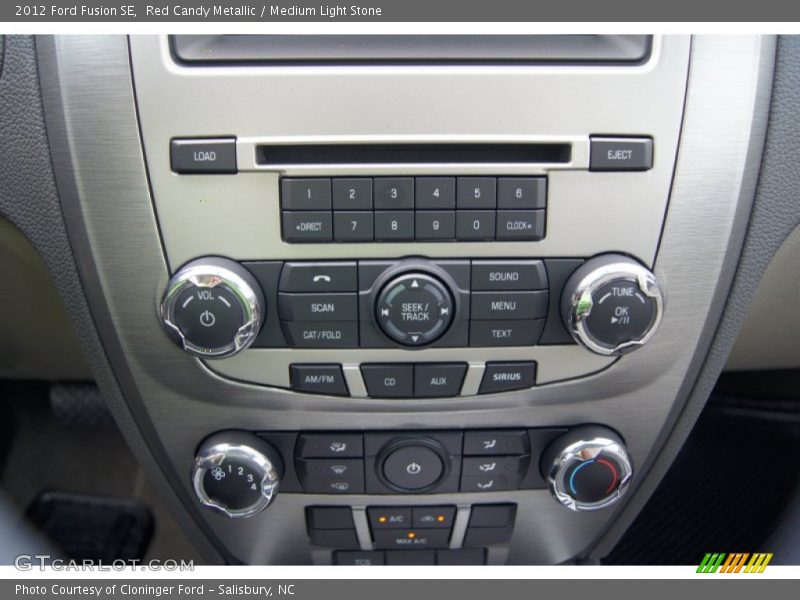 Red Candy Metallic / Medium Light Stone 2012 Ford Fusion SE