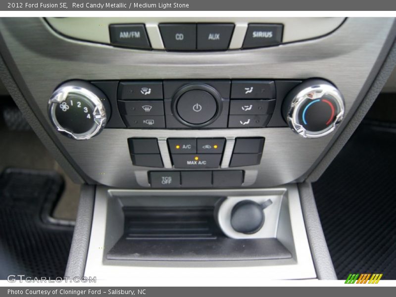 Red Candy Metallic / Medium Light Stone 2012 Ford Fusion SE