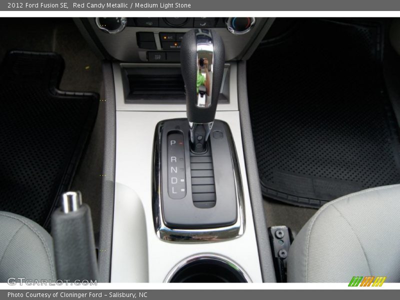 Red Candy Metallic / Medium Light Stone 2012 Ford Fusion SE