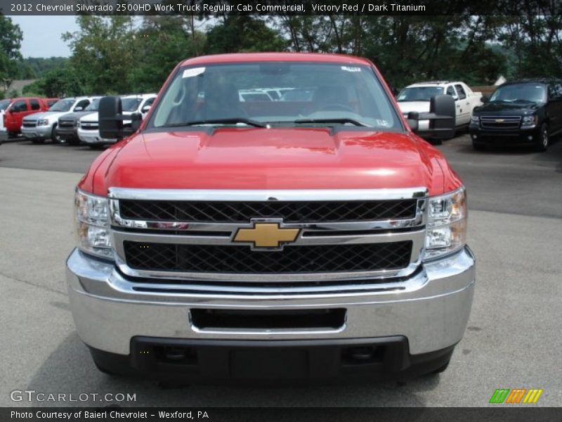 Victory Red / Dark Titanium 2012 Chevrolet Silverado 2500HD Work Truck Regular Cab Commercial