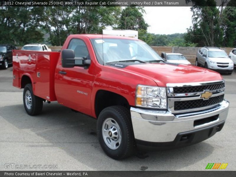 Victory Red / Dark Titanium 2012 Chevrolet Silverado 2500HD Work Truck Regular Cab Commercial