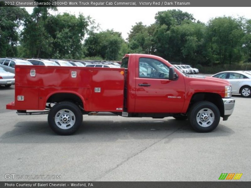 Victory Red / Dark Titanium 2012 Chevrolet Silverado 2500HD Work Truck Regular Cab Commercial