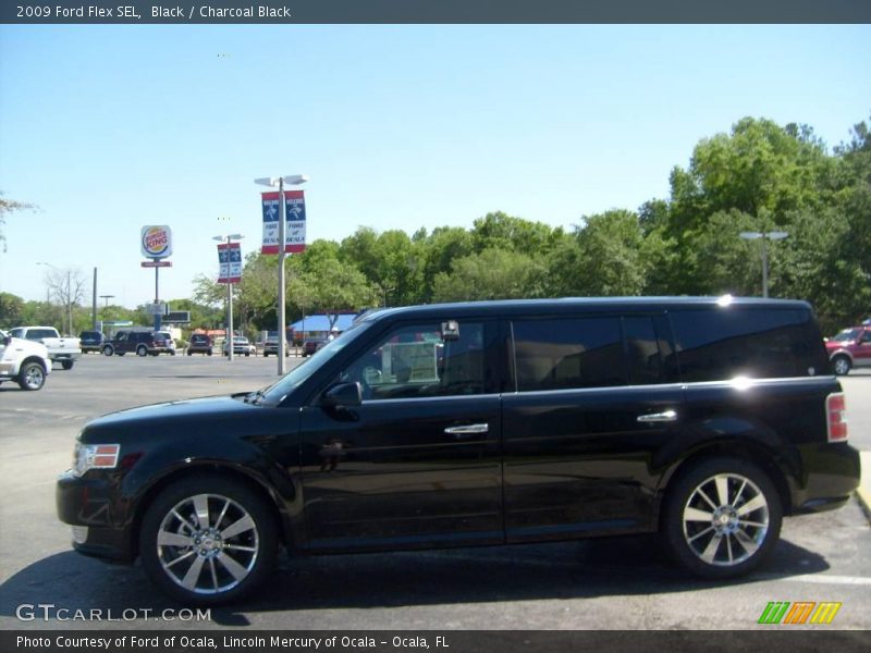 Black / Charcoal Black 2009 Ford Flex SEL