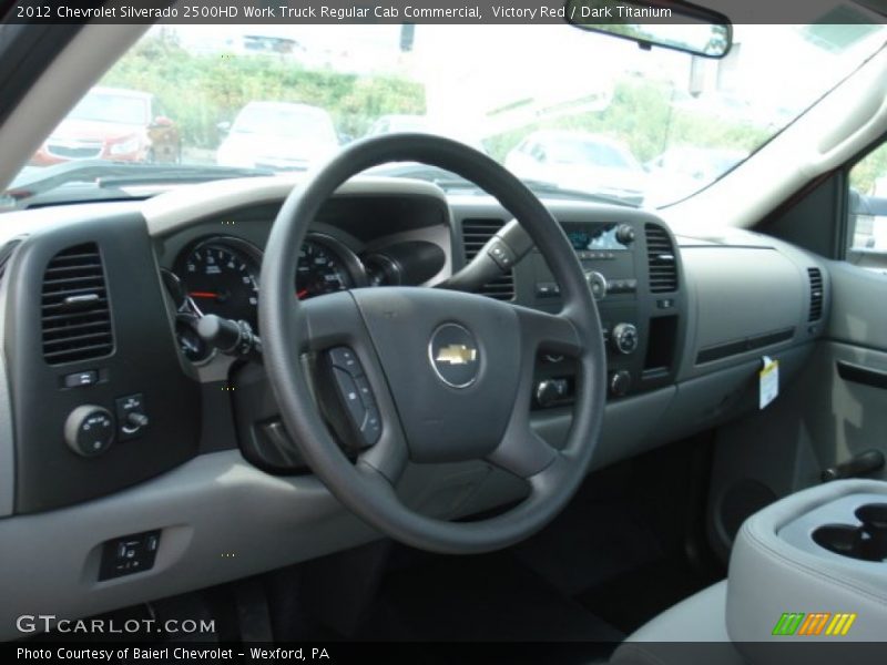 Victory Red / Dark Titanium 2012 Chevrolet Silverado 2500HD Work Truck Regular Cab Commercial