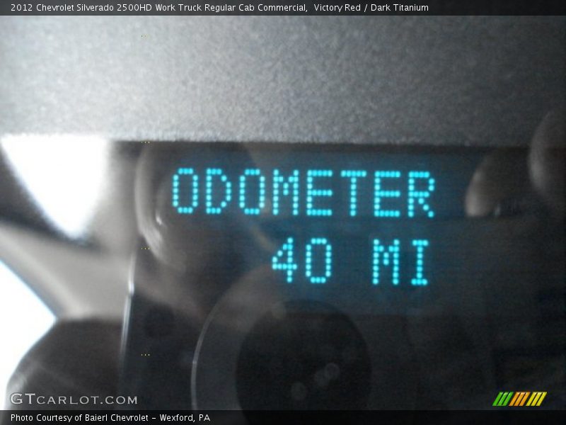 Victory Red / Dark Titanium 2012 Chevrolet Silverado 2500HD Work Truck Regular Cab Commercial