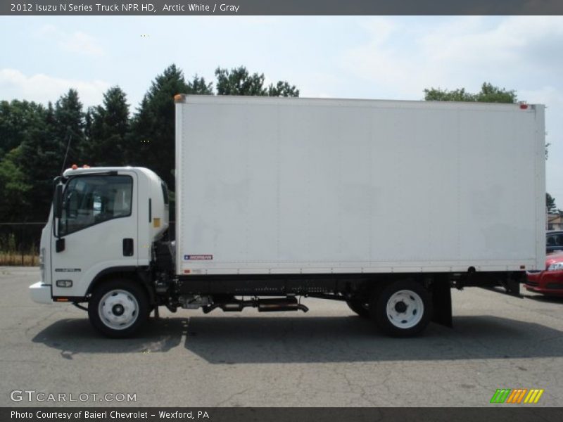 Arctic White / Gray 2012 Isuzu N Series Truck NPR HD