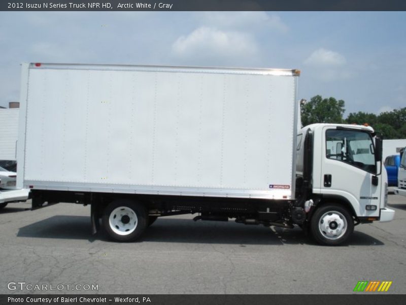 Arctic White / Gray 2012 Isuzu N Series Truck NPR HD