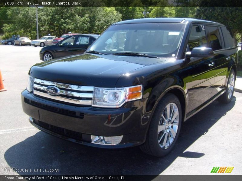 Black / Charcoal Black 2009 Ford Flex SEL