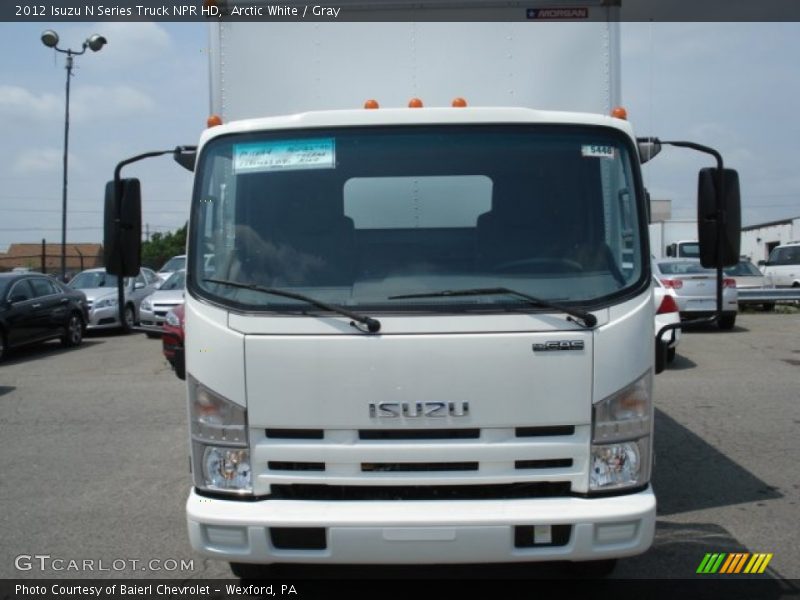 Arctic White / Gray 2012 Isuzu N Series Truck NPR HD