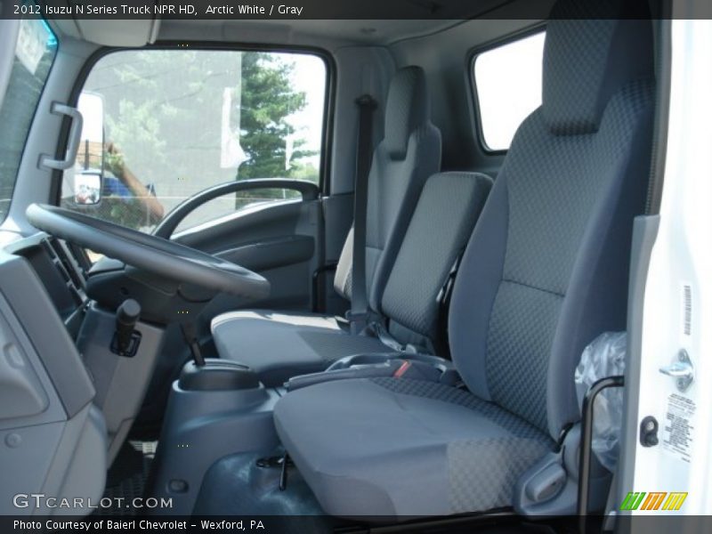 Arctic White / Gray 2012 Isuzu N Series Truck NPR HD