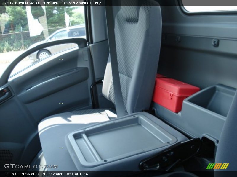 Arctic White / Gray 2012 Isuzu N Series Truck NPR HD