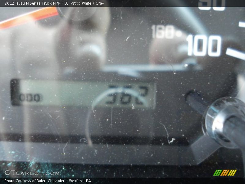 Arctic White / Gray 2012 Isuzu N Series Truck NPR HD