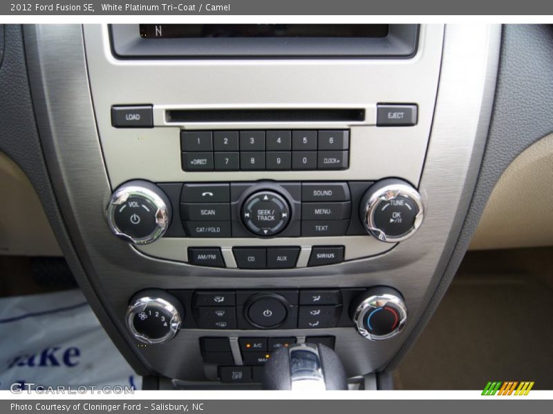 White Platinum Tri-Coat / Camel 2012 Ford Fusion SE