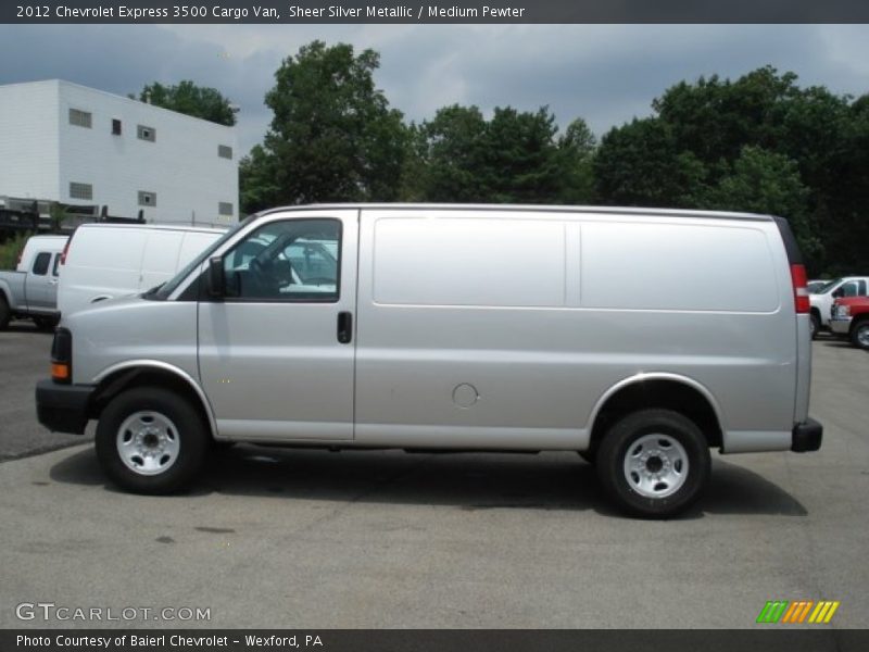 Sheer Silver Metallic / Medium Pewter 2012 Chevrolet Express 3500 Cargo Van
