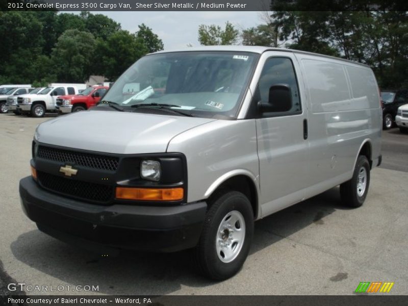 Sheer Silver Metallic / Medium Pewter 2012 Chevrolet Express 3500 Cargo Van