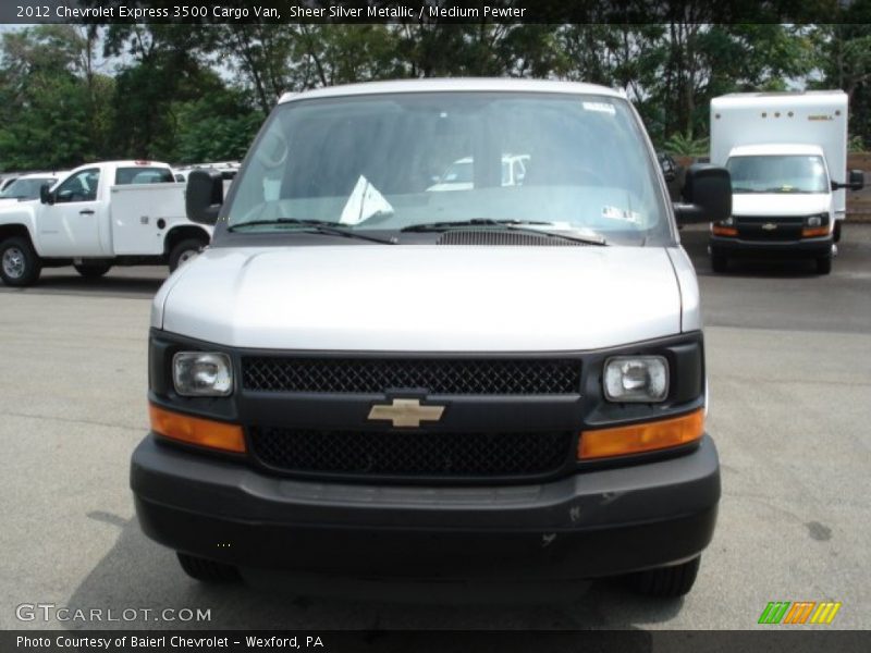 Sheer Silver Metallic / Medium Pewter 2012 Chevrolet Express 3500 Cargo Van