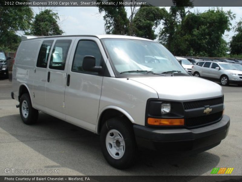 Sheer Silver Metallic / Medium Pewter 2012 Chevrolet Express 3500 Cargo Van