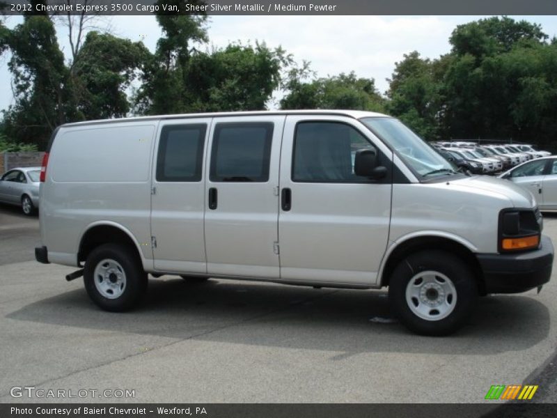 Sheer Silver Metallic / Medium Pewter 2012 Chevrolet Express 3500 Cargo Van