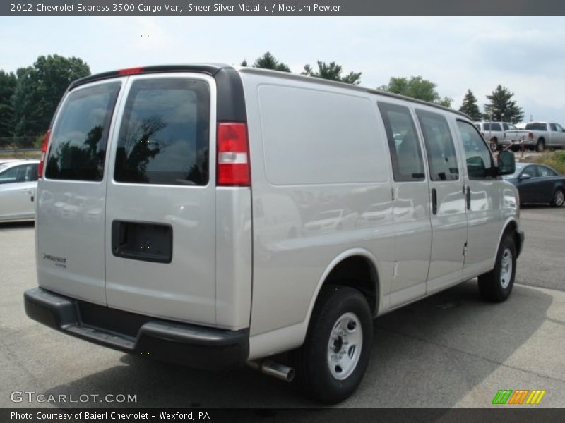 Sheer Silver Metallic / Medium Pewter 2012 Chevrolet Express 3500 Cargo Van