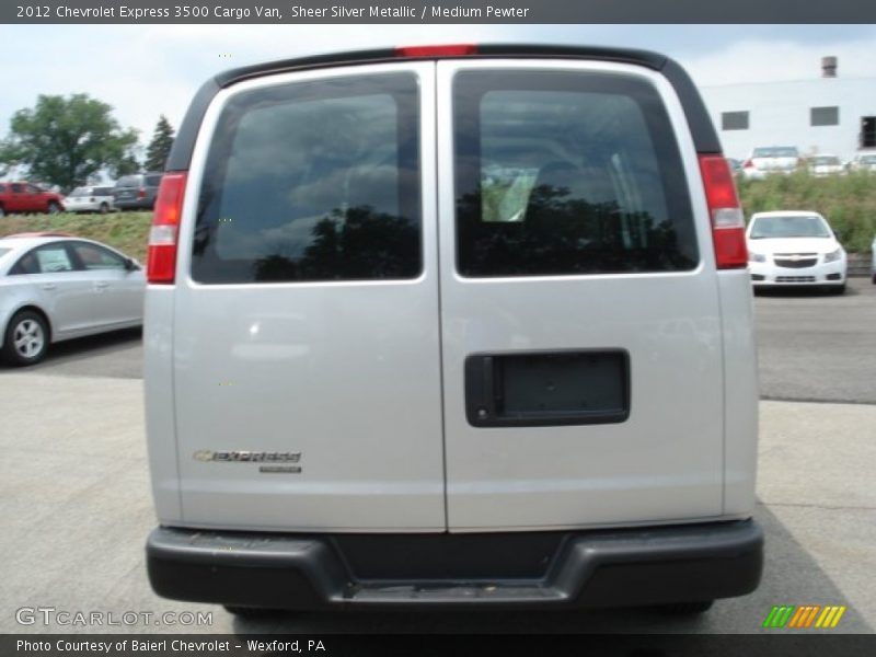 Sheer Silver Metallic / Medium Pewter 2012 Chevrolet Express 3500 Cargo Van