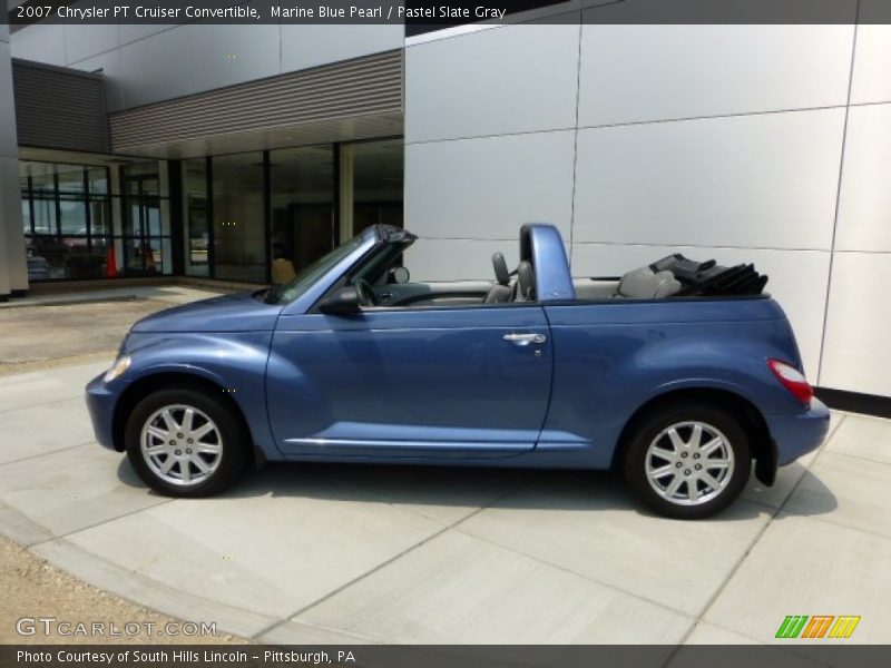 Marine Blue Pearl / Pastel Slate Gray 2007 Chrysler PT Cruiser Convertible