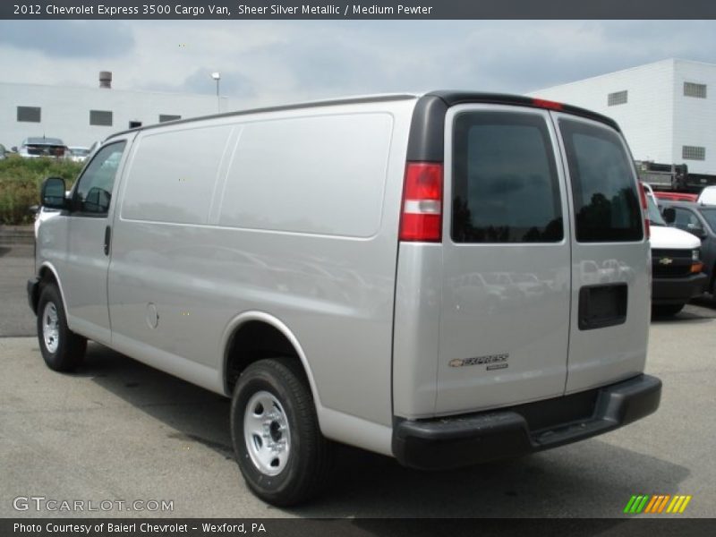 Sheer Silver Metallic / Medium Pewter 2012 Chevrolet Express 3500 Cargo Van