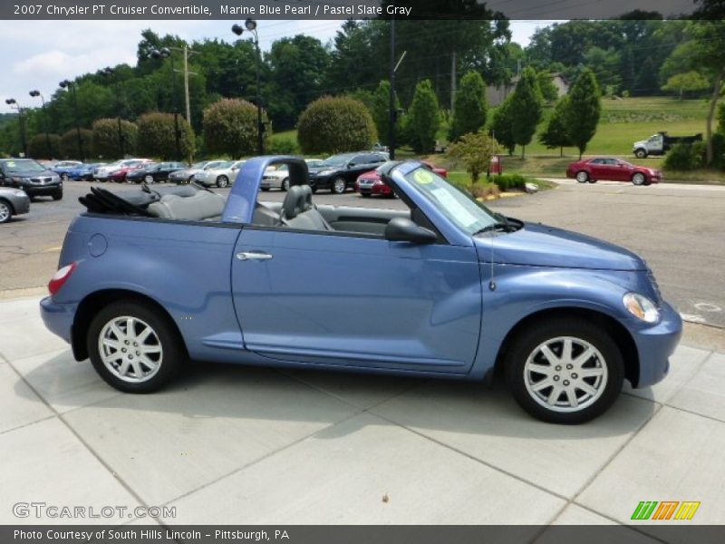 Marine Blue Pearl / Pastel Slate Gray 2007 Chrysler PT Cruiser Convertible